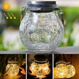 Zonne-energie glazen fles pendent lamp IP55 waterdichte outdoor tuin decoratie licht (warm wit)