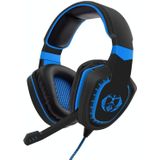 SADES AH-28 3 5 mm stekker draadgestuurde ruisonderdrukking E-sports gaming headset met intrekbare microfoon  kabellengte: 2m (zwart blauw)