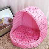 Kleine honden katten creatieve Yurt vorm hondenhuis  grootte: L  42*48*48cm(Pink)