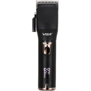 VGR V-280 10W USB Metal Elektrische Haarknipper met LED Digitaal Display (Zwart)