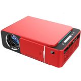 T6 3500ANSI Lumens 1080P LCD Mini Theater Projector  Standard Version  EU Plug (Red)