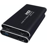 Z34 HDMI Female + Mic naar HDMI Female + Audio + USB HD Video & Audio Capture Card met Loop