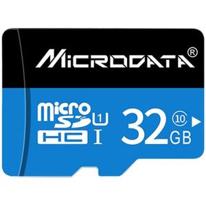 MICROGEGEVENS 32GB U1 blauw en zwart TF (Micro SD) geheugenkaart