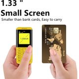 SERVO BM5310 Mini Mobile Phone  English Key  1.33 inch  MTK6261D  21 Keys  Support Bluetooth  FM  Magic Sound  Auto Call Record  GSM  Triple SIM (Black+green)