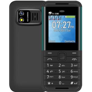 SERVO BM5310 Mini Mobile Phone  English Key  1.33 inch  MTK6261D  21 Keys  Support Bluetooth  FM  Magic Sound  Auto Call Record  GSM  Triple SIM (Black+green)