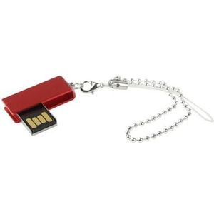 Mini draaibare USB schicht schijf (2GB)  rood