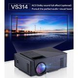 VS-314 miniprojector 1500ANSI LM onder leiding van 800 x 480 WVGA Multimedia Video Projector  ondersteuning  VGA / HDMI / USB / TF kaart / AV/TV Interfaces  projecteren afstand: 1.2-5m(White)