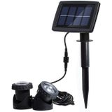 Twee hoofden LED Outdoor waterdichte Solar onderwater Spotlight schijnwerper