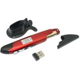 PR-03 2.4G USB-ontvanger verstelbare 1600 DPI draadloze optische Pen muis voor Computer PC Laptop tekening onderwijs (rood)