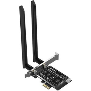 COMFAST CF-AX180 1800Mbps PCI-E Bluetooth 5.2 Dual Frequency Gaming WiFi 6 draadloze netwerkkaart zonder koellichaam