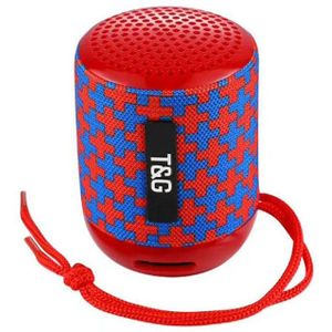 T&G TG129 draagbare draadloze muziek speaker Hands Free met MIC  ondersteuning TF Card FM (rood)