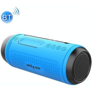 ZEALOT A1 Multifunctionele Bass Wireless Bluetooth Speaker  Ingebouwde microfoon  Ondersteuning Bluetooth Call & AUX & TF Card & LED Lights (Blauw)