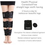 3 STKS/set been houding corrector O/X-type Bowlegs orthotische bandage rechttrekken belt band  grootte: XXL (paars)