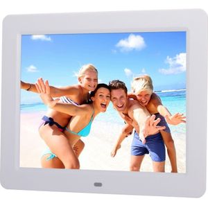 10.4 inch TFT LCD Display Multi-media Digital Photo Frame met muziek & Movie Player / Touch Control / Remote controlefunctie  ondersteuning voor USB / SD Card ingang  gebouwd in Stereo Speaker(White)