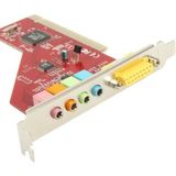 ESS 4 Channel PCI Sound Card(Red)