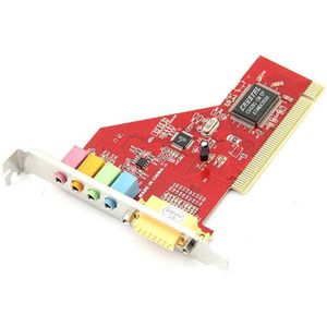 ESS 4 Channel PCI Sound Card(Red)