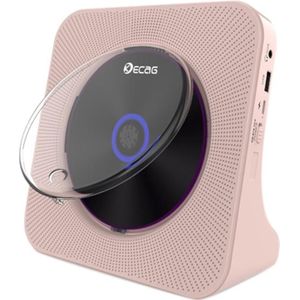 Kecag KC-806 Retro Bluetooth Muziek Disc Album Cd-speler  Specificatie: Oplaadbare Versie (Roze)