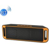 SC208 Multifunctionele kaart muziek afspelen Bluetooth spreker  steun Handfree bellen & TF kaart & U-schijf & AUX Audio & FM Function(Orange)