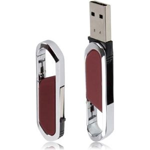 8GB metalen sleutelhangers stijl USB 2.0 Flash schijf (rood)