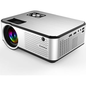 Cheerlux C9 2800 lumens 1280x720 720P HD Android Smart projector  ondersteuning HDMI x 2/USB x 2/VGA/AV (zwart)