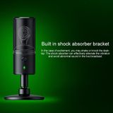 Razer Seiren Music Dynamic Versie Cardiode Shock-Absorbing Desktop Stand Live Broadcast Microfoon (Zwart)