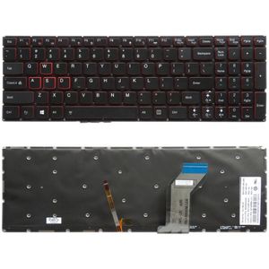 High-Tech Place Toetsenbord Amerikaanse versie met achtergrondverlichting toetsenbord voor Lenovo Ideapad Y700 Y700-15 Y700-15ISK Y700-15ACZ Y700-17ISK Y700-15ISE