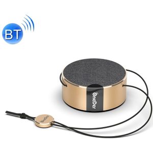 Oneder V12 Mini Draadloze Bluetooth Speaker met Lanyard - Handsfree Ondersteuning (Goud)