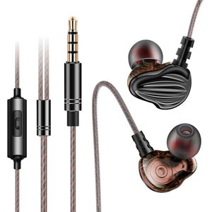 QKZ CK4 HIFI In-Ear Muziek Koptelefoon Vier Eenheid (Zwart)