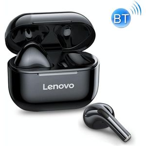 Originele Lenovo LivePods LP40 TWS IPX4 Waterdichte Bluetooth Oortelefoon met oplaadbox  Support Touch & HD Call & Siri & Master-slave Switching (Zwart)