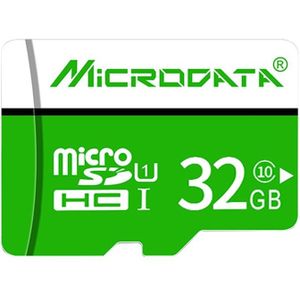 MICROGEGEVENS 32GB U1 groen en wit TF (Micro SD) geheugenkaart