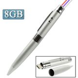 3 in 1 Laser Pen stijl USB schicht schijf  zilver (8GB)