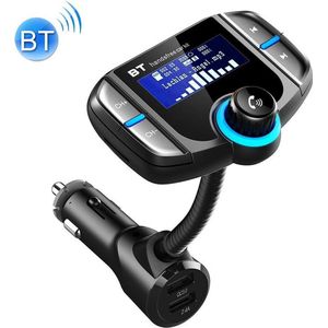 BT70 Smart Bluetooth 4.2 FM-zender QC3.0 Snel opladen MP3-muziekspeler Car Kit met 1,7 inch scherm, ondersteuning voor handsfree bellen