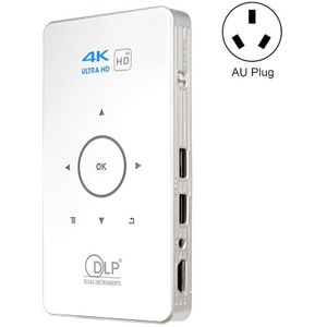 C6 1G + 8G Android-systeem Intelligente DLP HD Mini-projector Draagbare Home Mobiele Telefoon Projector  AU-stekker