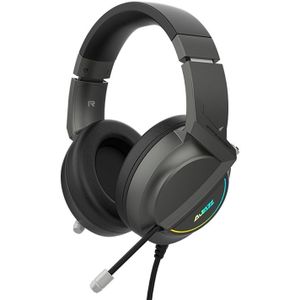 Ajazz AX365 Stereo Surround 7.1-kanaals luisteren positionering USB Wire Control Switch Internet Cafe Gaming Headset  kabellengte: 2.1m(Zwart)