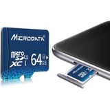 MICROGEGEVENS 64GB U1 blauwe TF (Micro SD) geheugenkaart