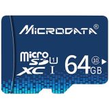 MICROGEGEVENS 64GB U1 blauwe TF (Micro SD) geheugenkaart