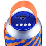TG112 Draagbare Bluetooth luidspreker  met Mic & FM radiofunctie  ondersteuning voor Hands-free & TF kaart & U schijf Play(Orange+Blue)