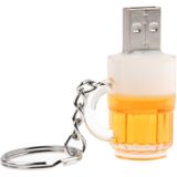 Bier sleutelhanger stijl USB flashschijf met 2GB geheugen