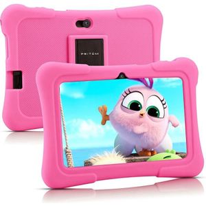 Pritom K7 Kids Education Tablet PC, 7,0 inch, 1 GB + 16 GB, Android 10 Allwinner A50 Quad Core CPU, ondersteuning 2,4 G WiFi/Bluetooth/Dual camera, wereldwijde versie met Google Play (lichtblauw)