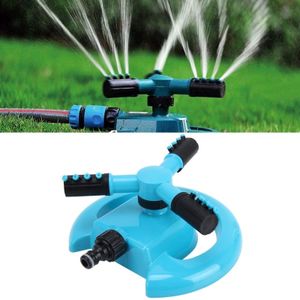 Tuin automatische roterende nozzle 360 graden roterende automatische sprinkler tuin gazon Watering nozzle  toepasbaar voor 1/2 inch water pijpen (blauw)