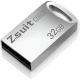 Zsuit 32GB USB 2 0 mini metalen ring vorm USB Flash Disk