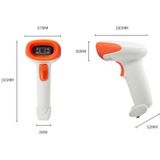 Sycreader Supermarkt Laser Barcode Bluetooth Draadloze Scanner  Model: Tweedimensionaal bedraad