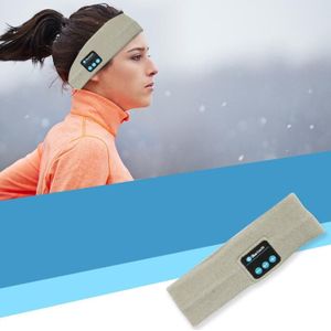 Bluetooth Headset Sport Hoofdband Outdoor Running Yoga Sweat-Absorbent Headscarf  Kleur: Grijs