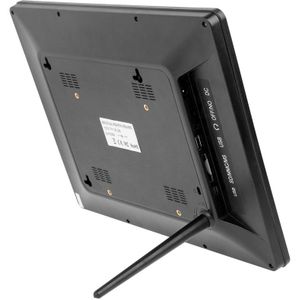 12 1-inch TFT LCD Display Multi-media Digital Photo Frame met muziek & Movie Player / Remote controlefunctie  ondersteuning voor USB / SD Card ingang  gebouwd in Stereo Speaker(Black)