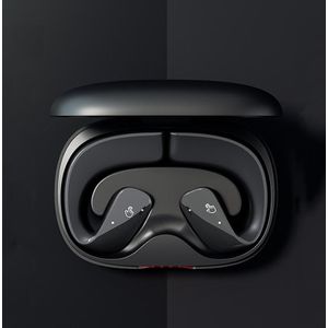 T22 TWS Draadloze Bluetooth-koptelefoon Oorclip Luchtgeleiding Ruisonderdrukking Headset