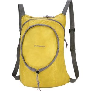 Nylon waterdichte opvouwbare rugzak vrouwen mannen reizen Portable comfort lichtgewicht opslag vouwen tas (geel)