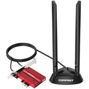 COMFAST CF-AX181 PLUS 3000 MBPS TRI-BAND + Bluetooth 5.2 Draadloze WiFi6e PCI-E-netwerkkaart
