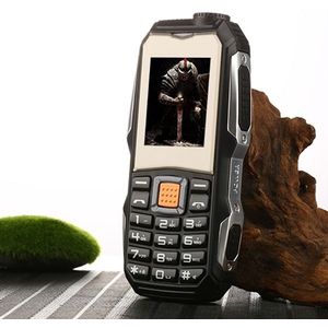 L9 Triple taalprogramma oudere telefoon  waterdichte  Shockproof stofdicht  3800mAh batterij  1.8-inch  21 sleutels LED zaklamp  FM  tweevoudig SIM(Black)