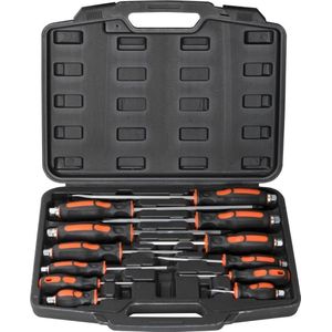 Haskyy Screwdriver Set, 11-Piece VDE Insulated 1000V Electric Screwdriver Set, Slot & PH Set, Magnetic Cross Slot Tips, Chrome Vanadium Steel