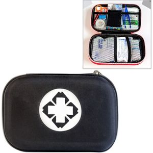 25 In 1 EVA Portable Car Home Outdoor Medische Emergency Supplies Medicine Kit Survival Rescue Box (Zwart)